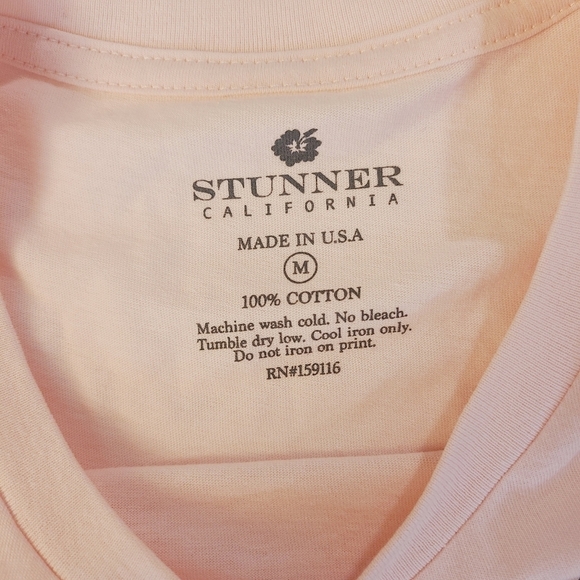 NWT Stunner California Pink Casual T-Shirt Woman's Size Medium - Picture 4 of 7
